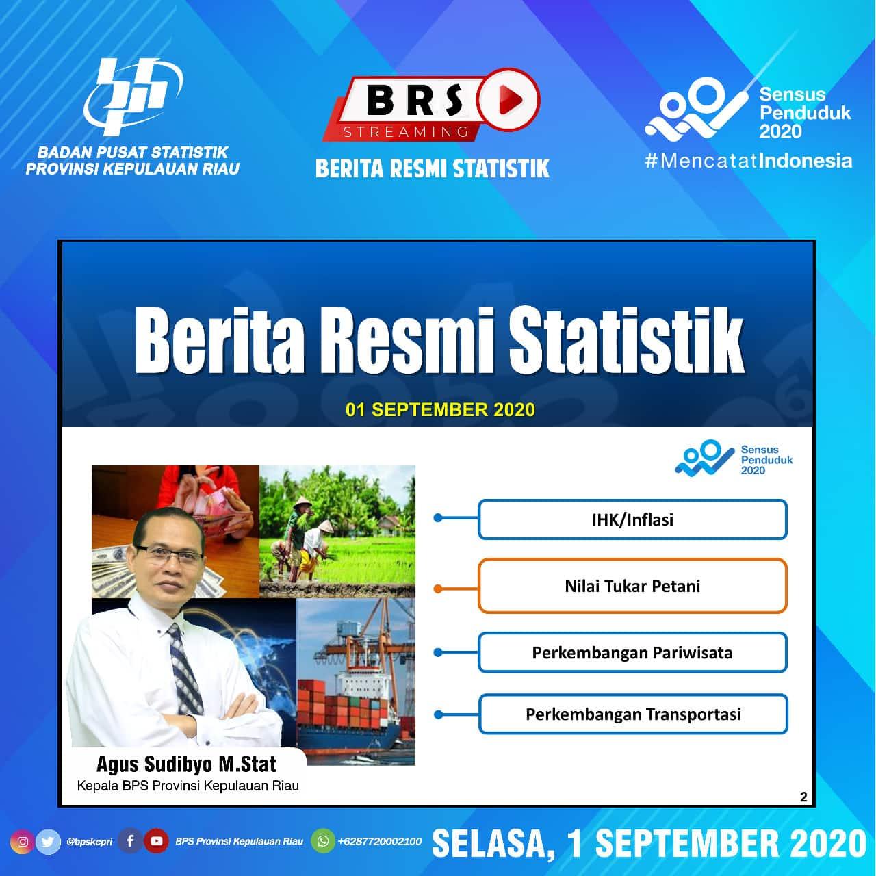 Berita Resmi Statistik 1 September 2020