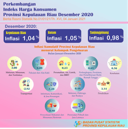 Consumer Price Index Of Kepulauan Riau Province In December 2020