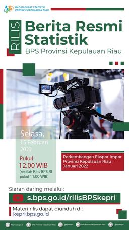 Ekspor Januari 2022 turun 19,39 persen dan Impor Januari 2022 turun 2,07 persen