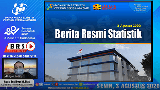 Berita Resmi Statistik 3 Agustus 2020