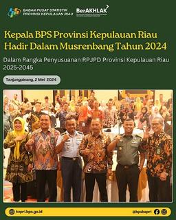 Head of BPS Kepulauan Riau Province Attends Musrenbang Year 2024