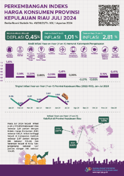 Development Of Consumer Price Index Of Kepulauan Riau Province July 2024