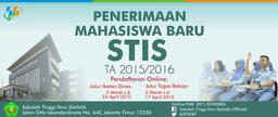 Penerimaan Mahasiswa Baru STIS TA 2015/2016