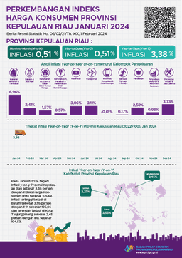Perkembangan Indeks Harga Konsumen Provinsi Kepulauan Riau, Januari 2024