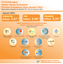 Perkembangan IHK Provinsi Kepulauan Riau Januari 2021