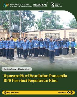 Upacara Hari Kesaktian Pancasila BPS Provinsi Kepulauan Riau