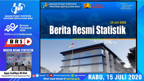 Berita Resmi Statistik 15 Juli 2020