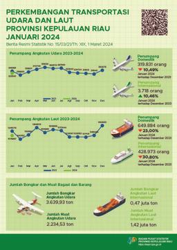 Air And Sea Transportation Development Of Riau Islands Province January 2024