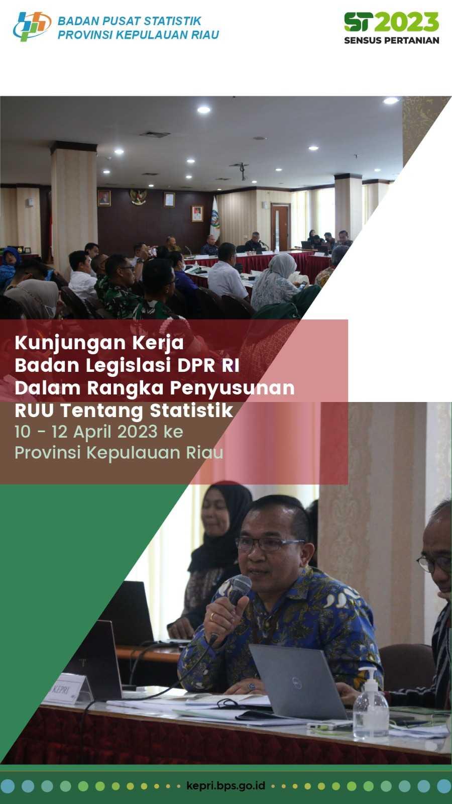 Kunjungan Kerja Badan Legislasi DPR RI dalam Rangka Penyusunan RUU Tentang Statistik