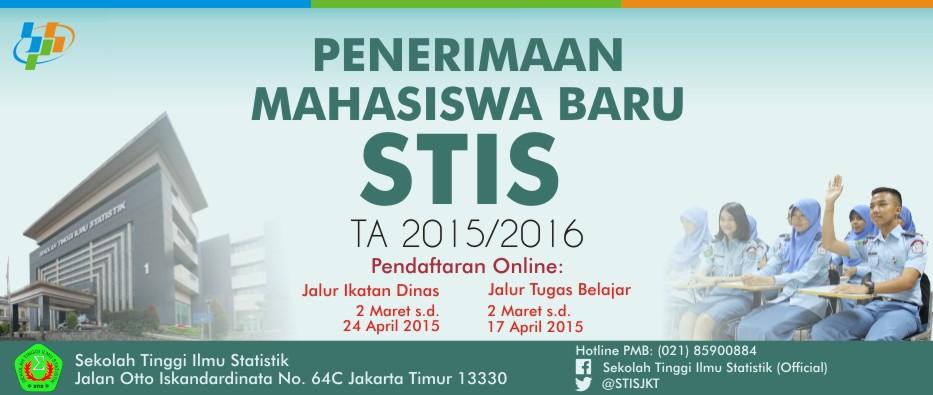 Penerimaan Mahasiswa Baru STIS TA 2015/2016