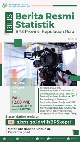 IHK Februari 2022 di Provinsi Kepulauan Riau menunjukkan terjadi Deflasi sebesar 0,42 persen