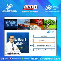 Berita Resmi Statistik 1 Desember 2020